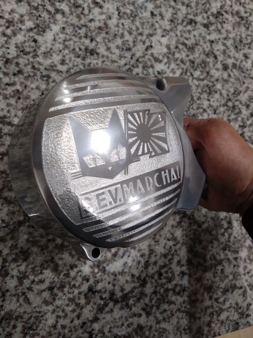 【限定1品】モンキー　シャリー等　太足　ワイド　ジェネレーターカバー　彫り込み