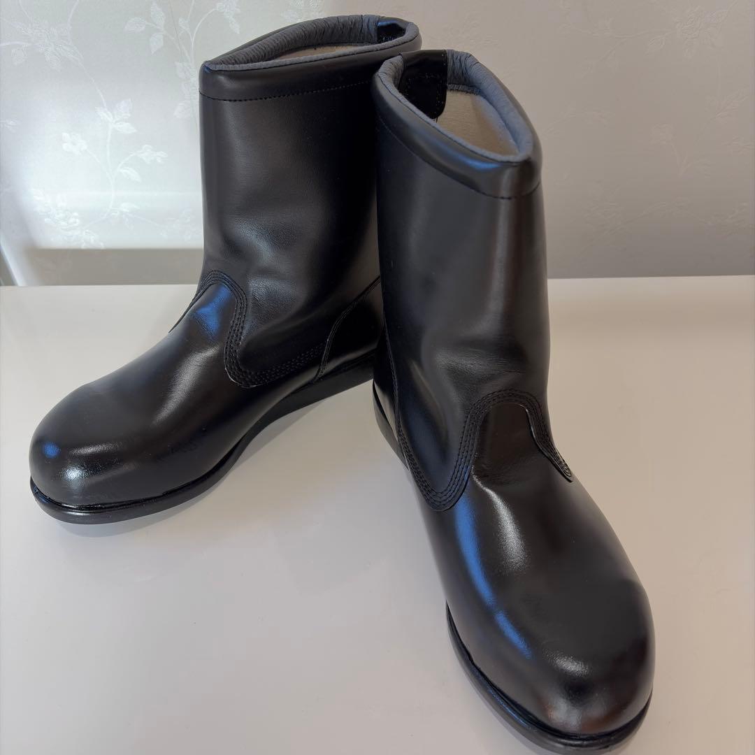 ノサックス HSK208 舗装用安全靴 黒 25cm 舗装靴 道路舗装用 半長靴