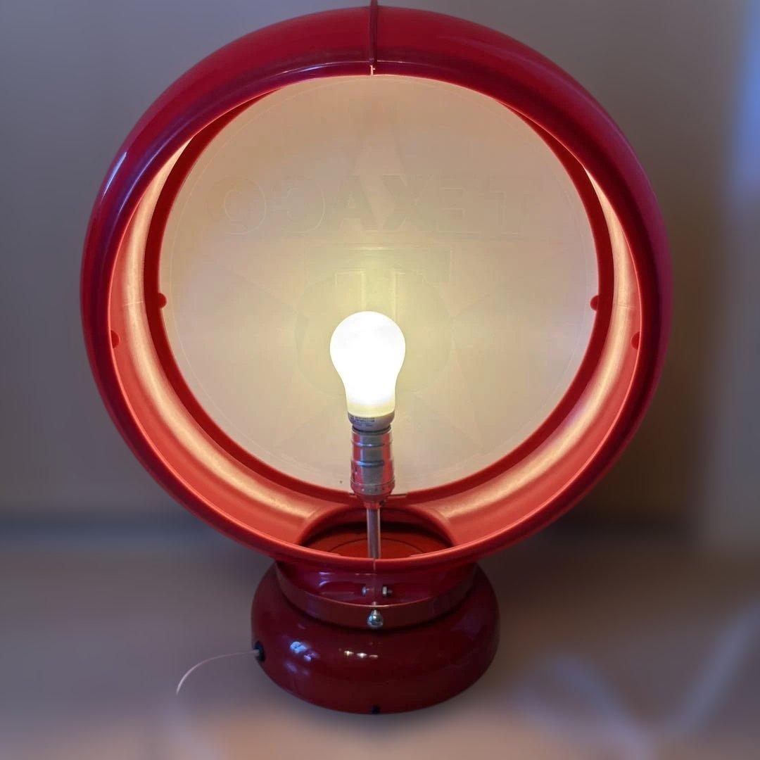 TEXACO ガスポンプライト ガソリン 片面 vintage 希少