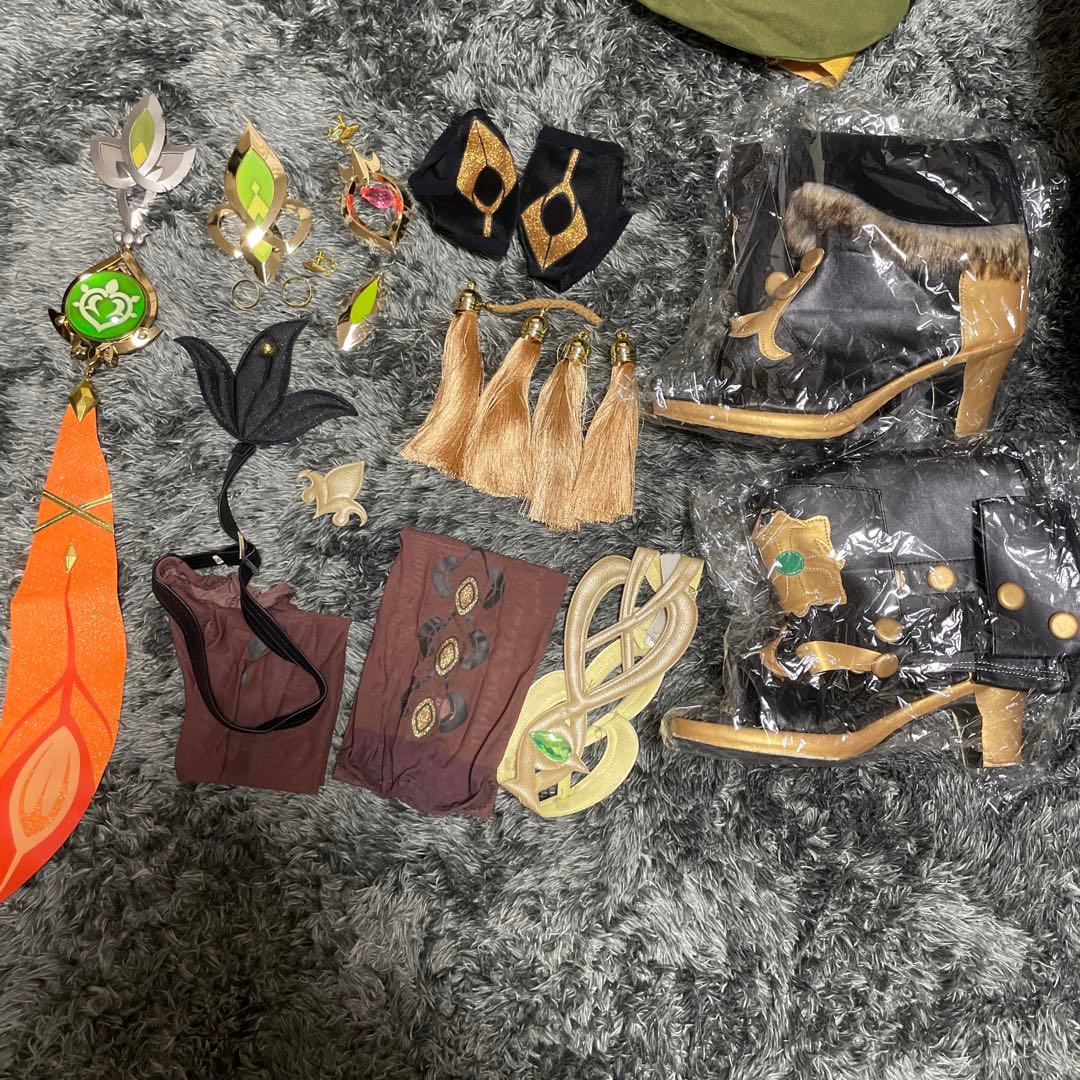 は*な様 原神 コレイ コスプレ ウィッグ 靴 武器 Mサイズ
