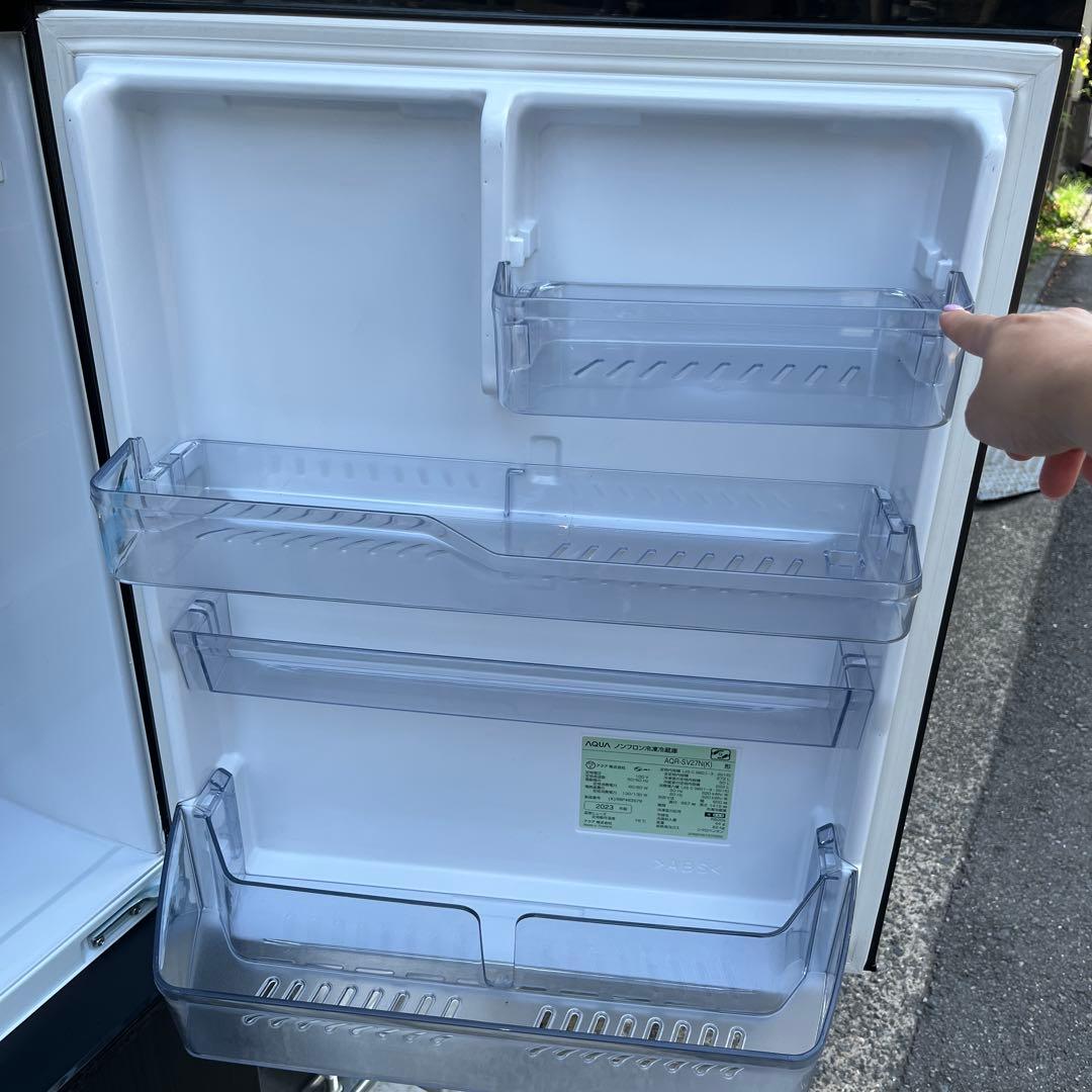 AQUA アクア 冷蔵庫 AQR-SV27N(K）272L 2023年製