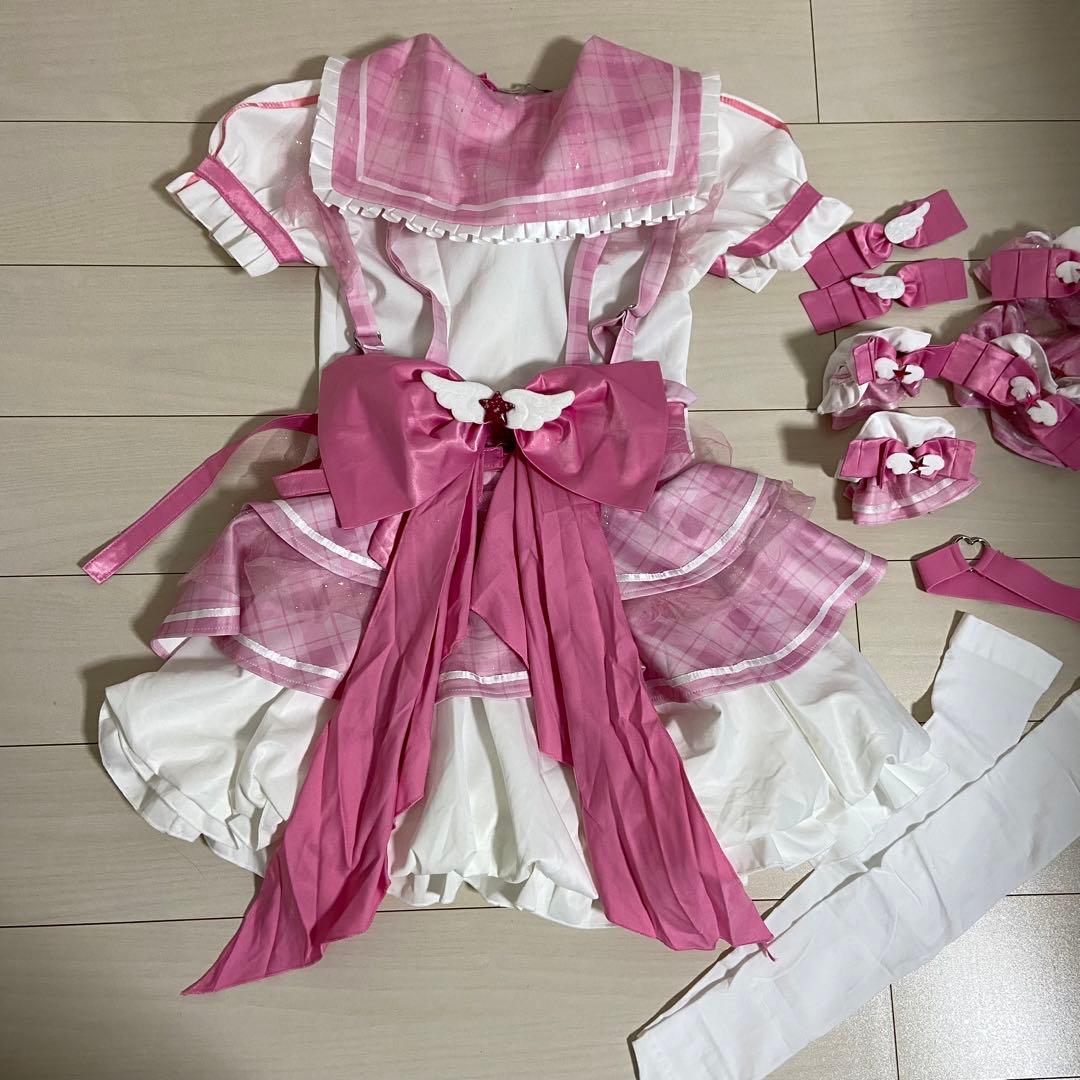 【日曜まで値下】マリームーン　魔法少女　ファンシーチェックセーラー　ライトピンク