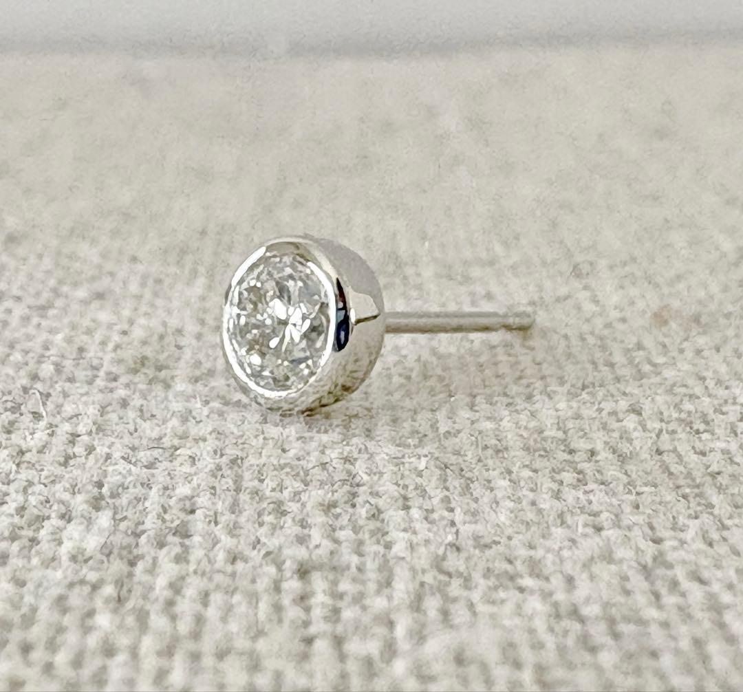 大特価！！片耳　Pt900 フクリンピアス　0.30ctアップ