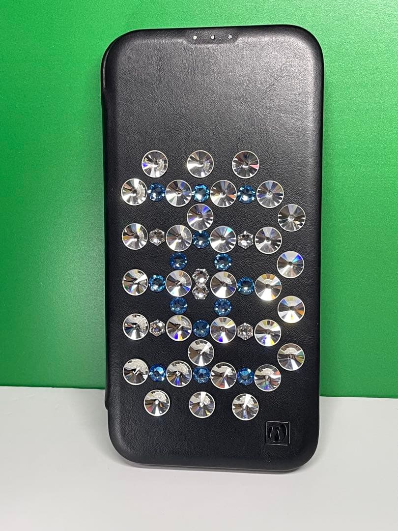 iPhone スワロフスキー デコカバー iPhone 14 Plus 手帳型