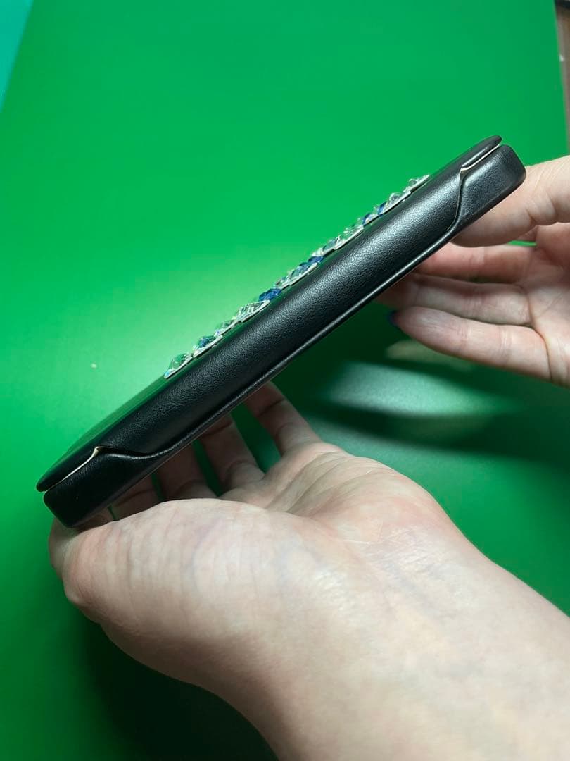 iPhone スワロフスキー デコカバー iPhone 14 Plus 手帳型