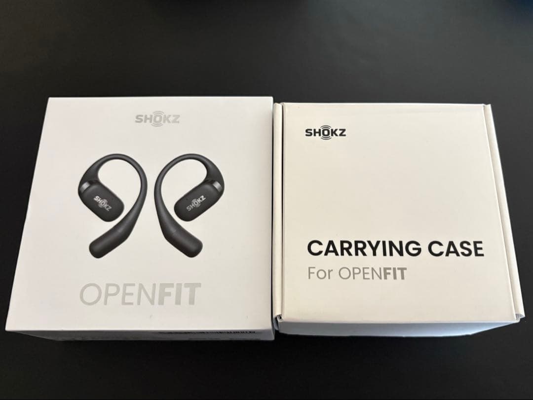 【美品】SHOKZ OPENFIT ワイヤレスイヤホン 黒