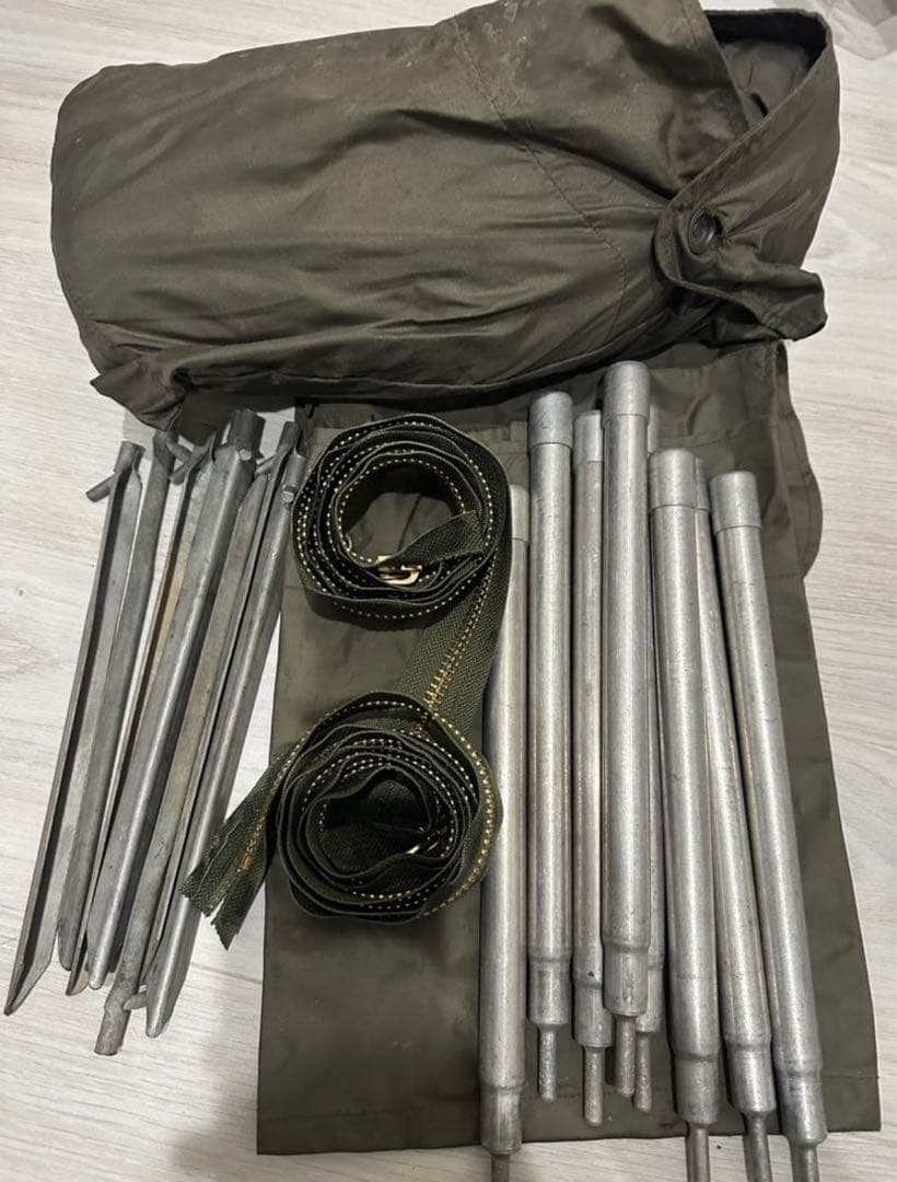 ドイツ軍　パップテント　フルセット2枚1セット　軍幕　希少