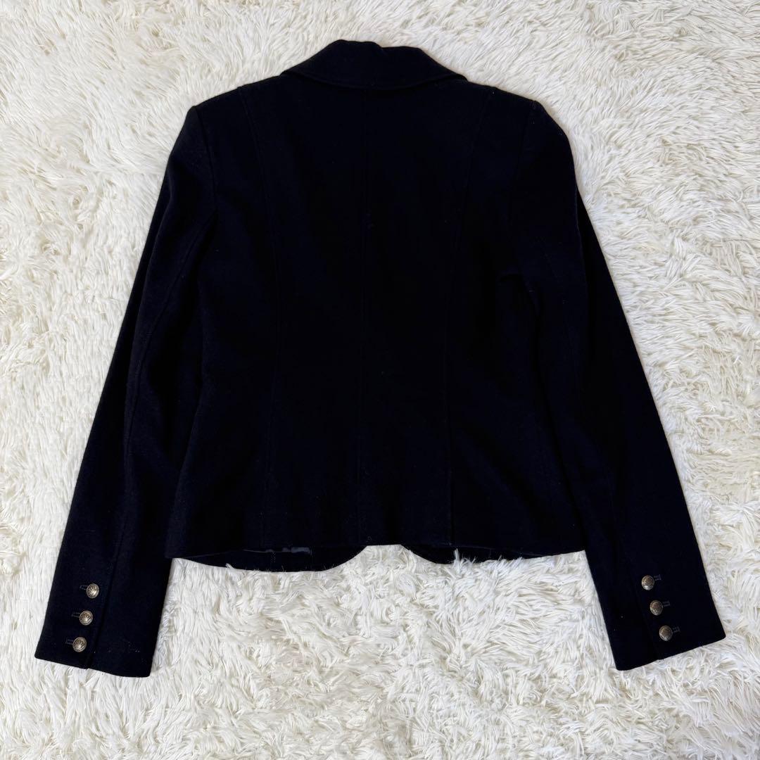 バーバリーブルーレーベル テーラードジャケット ロゴ釦 ノバチェック 38