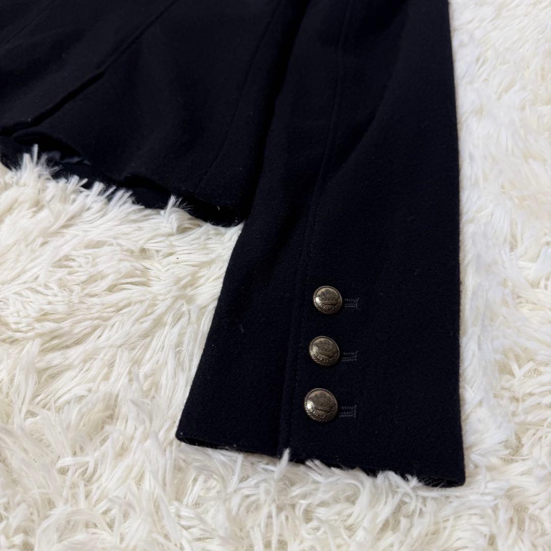 バーバリーブルーレーベル テーラードジャケット ロゴ釦 ノバチェック 38