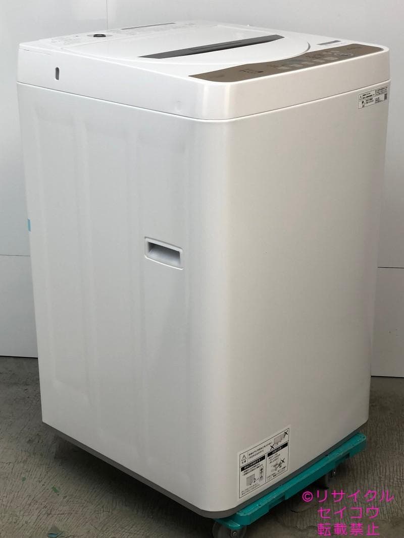 【中古】シャープ洗濯機 6kg 2023年式2601251553