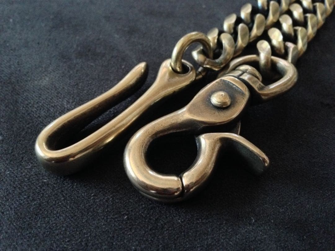 matildaさま 専用　ウォレットチェーン50cm 真鍮 1本 銀厚 1本