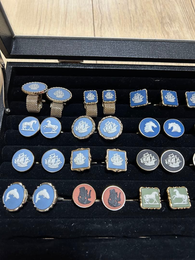  カフス 動物モチーフ ウェッジウッド