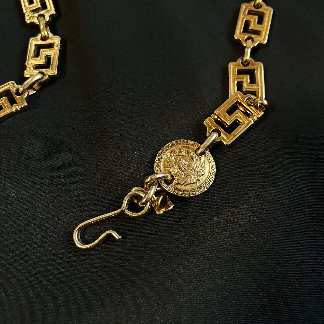 激レア✨GIANNI VERSACE チェーンベルト　メデューサ ゴールド