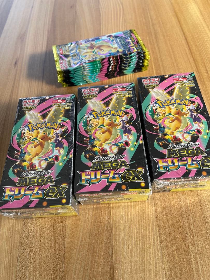 ポケモン MEGA ドリームEX 3Boxシュリンクあり＋バラ10パックセット