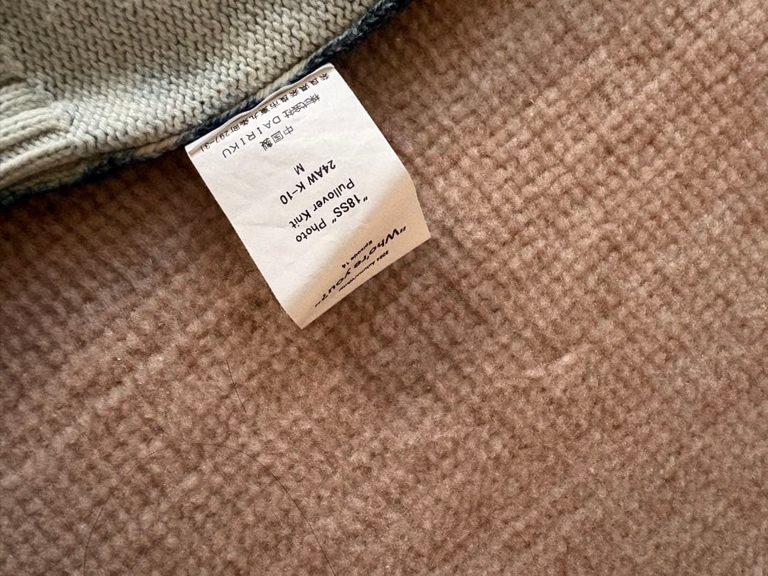 【DAIRIKU / ダイリク】18SS Photo Pullover Knit