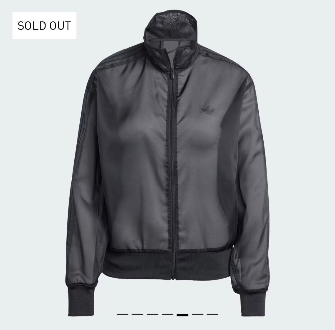 【入手困難】アディダス アディカラー シアートラックトップ ジャージ 透け感 黒