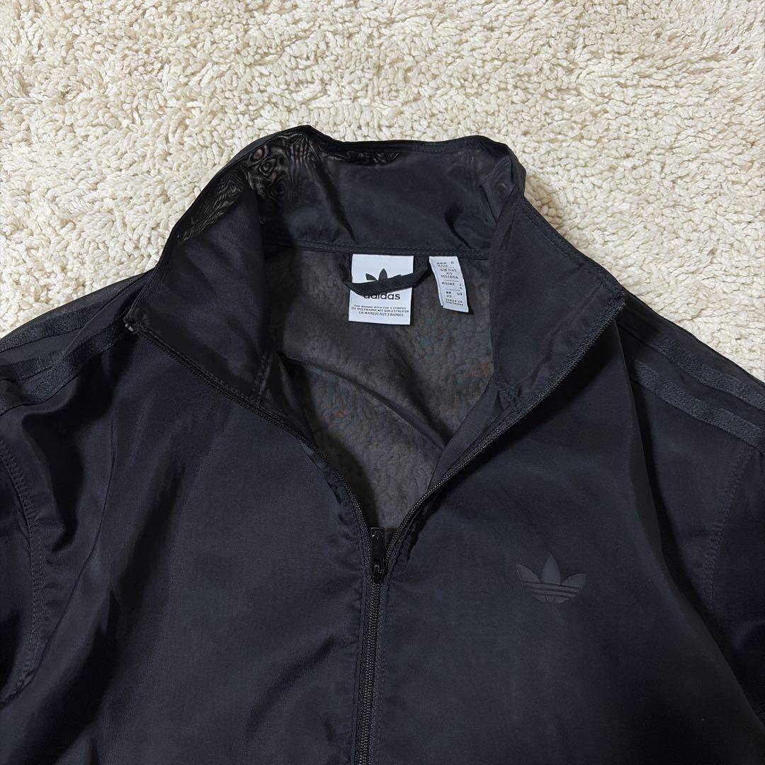 【入手困難】アディダス アディカラー シアートラックトップ ジャージ 透け感 黒