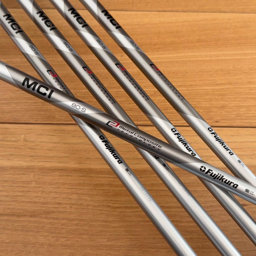 【美品】テーラーメイド P7CB アイアン 6i〜PW 5本 MCI 80S