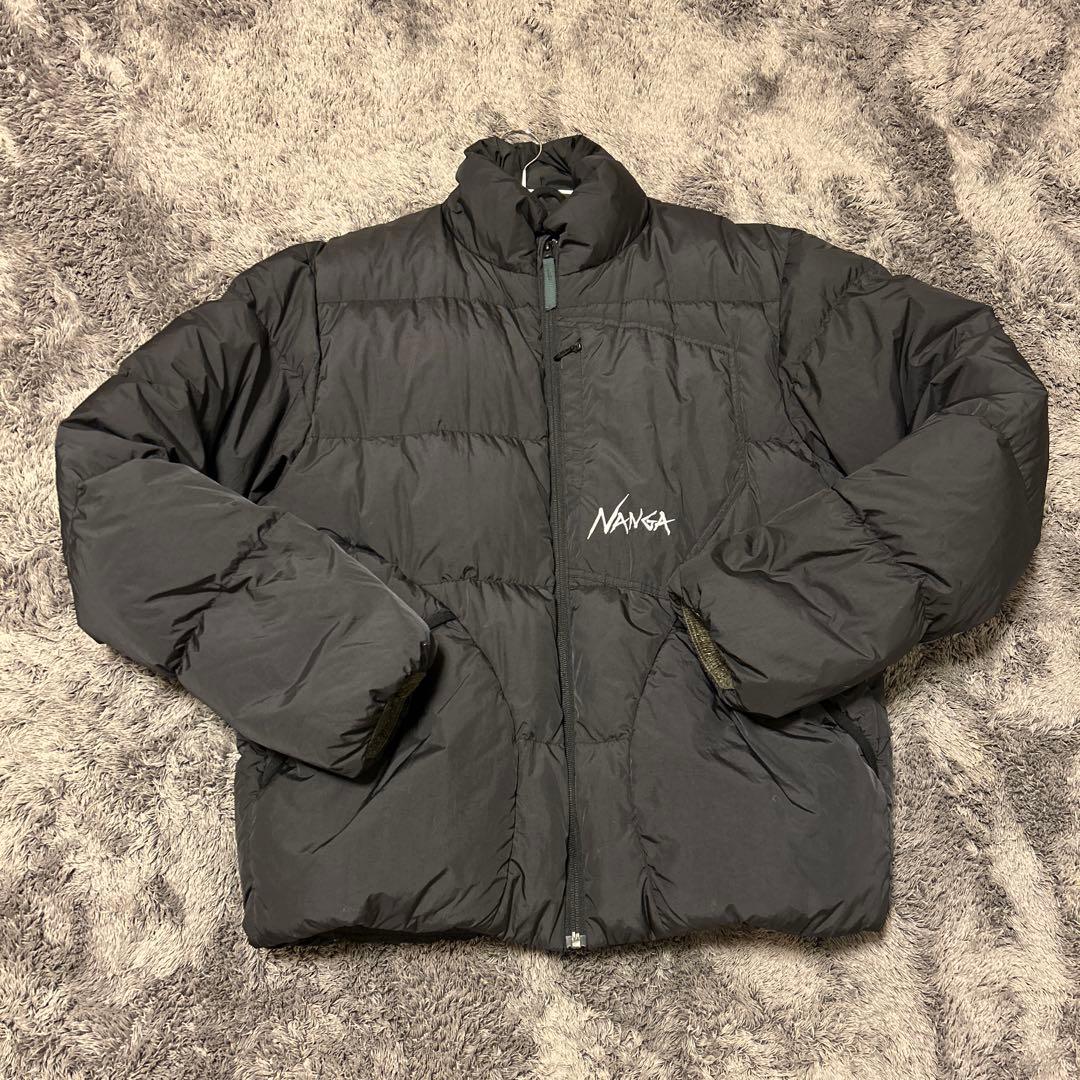ナンガマゼノリッジダウンジャケット アウタースタンドカラーブラック M