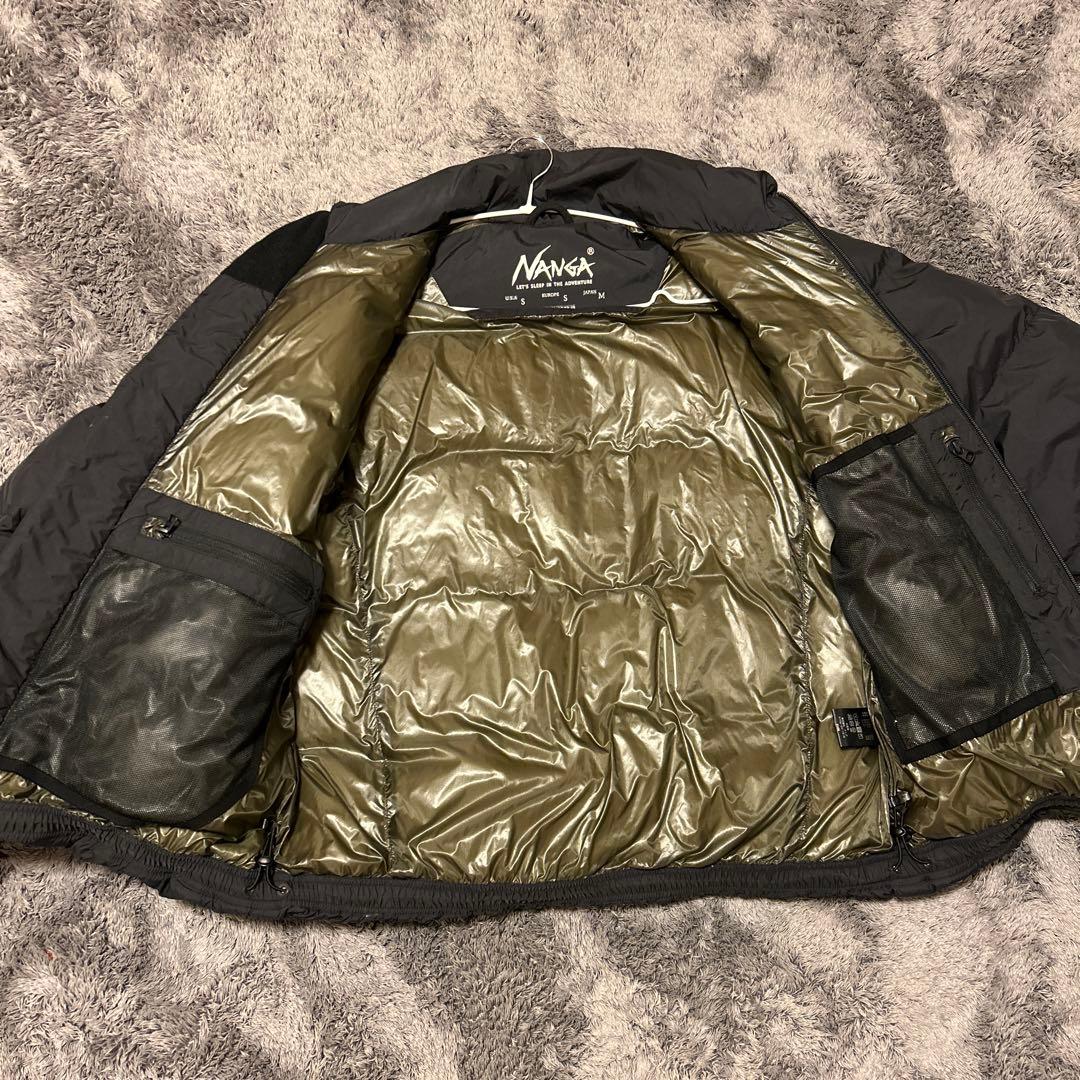 ナンガマゼノリッジダウンジャケット アウタースタンドカラーブラック M