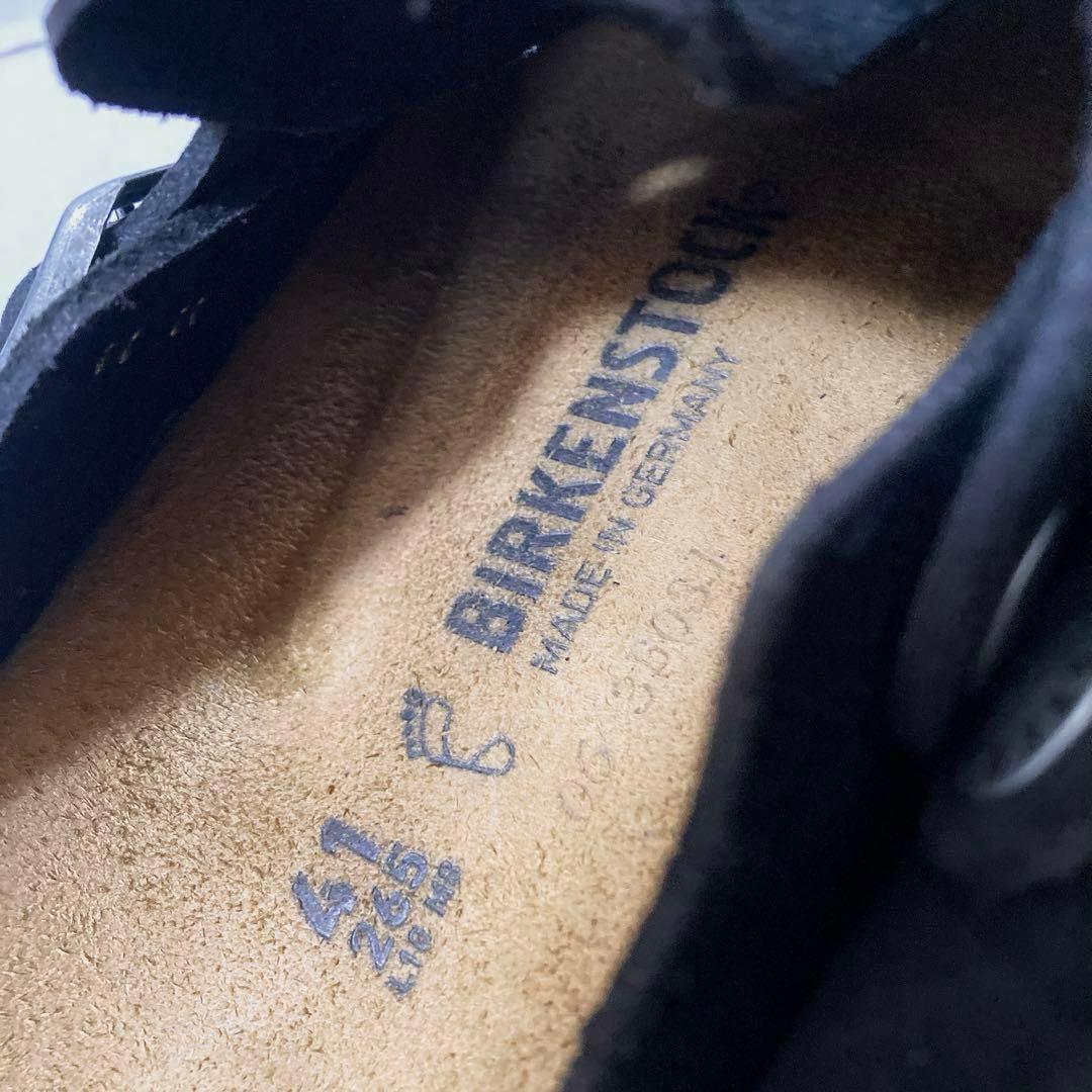 極美品 ビルケンシュトック ボストン サボサンダル スエードレザー 黒 26.5