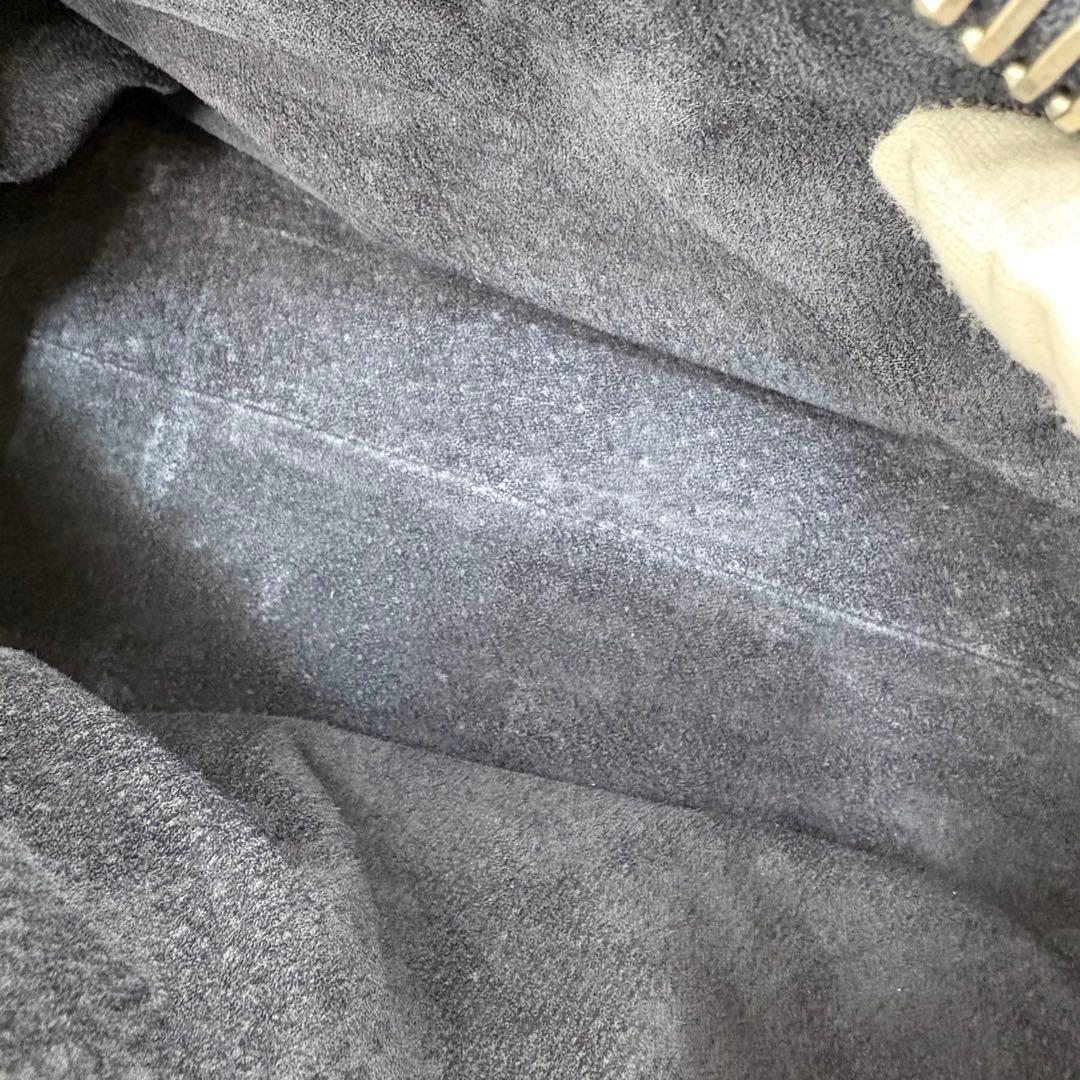 【未使用級】ヒロフ ランポS 2way ショルダーバッグ ネイビー レディース