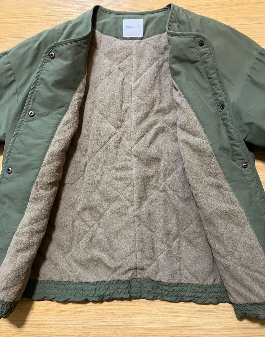 北欧暮らしの道具店 ふんわり軽くてあったかい 洗えるショート丈コート(中綿入り)