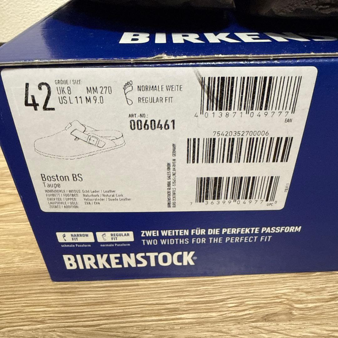 靴 BIRKENSTOCK Boston Taupe 27cm