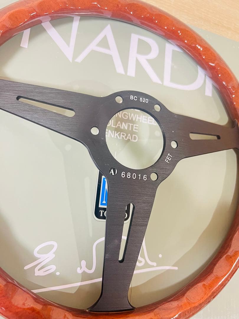 ナルディ クラシック ウッド ステアリング 14インチ ホーンリング付き②