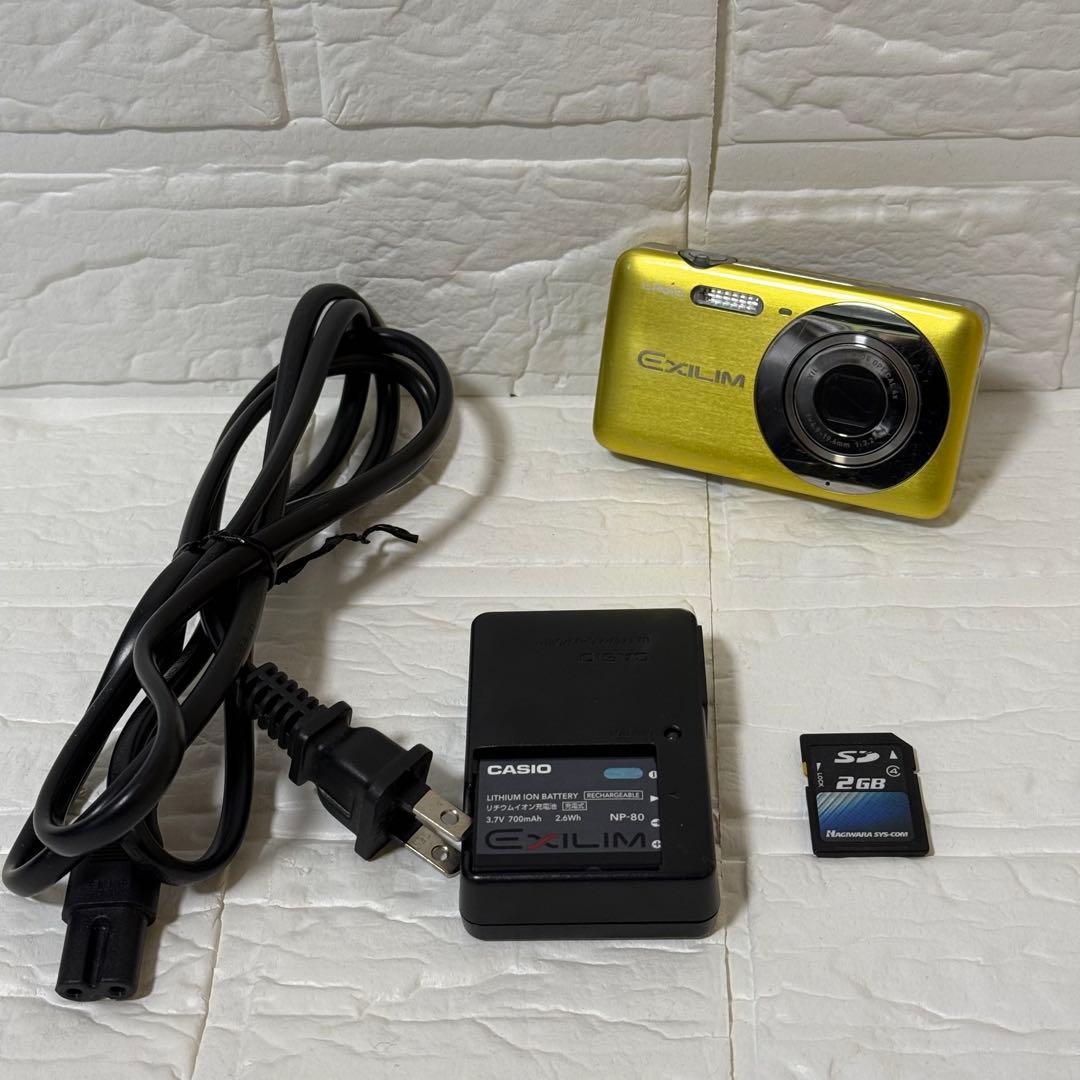 CASIO EXILIM EX-Z800 デジカメ イエロー 動作確認済 SD付