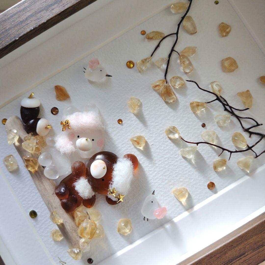 シーグラスアート『 autumn•*¨*•.¸♬︎』他2点