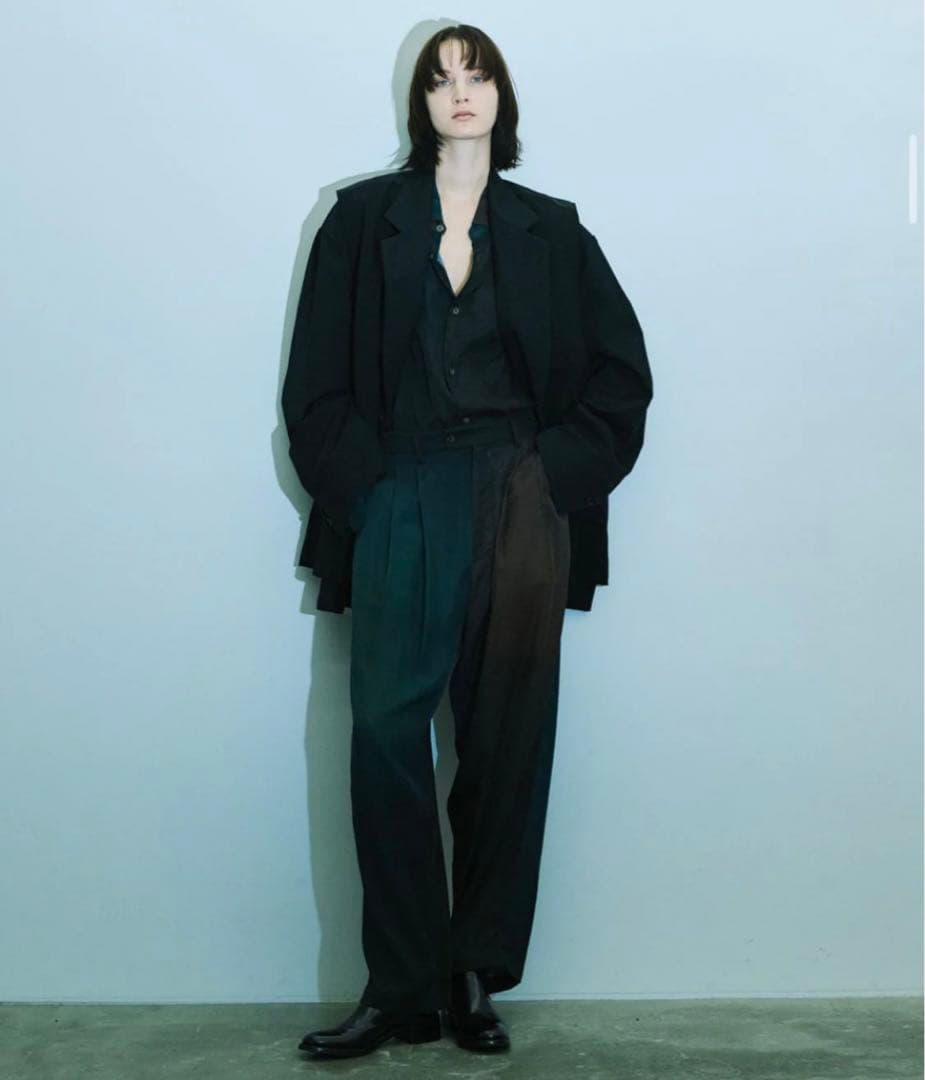 stein-シュタインのグラデーションのワイドイージートラウザーズ　Sサイズ