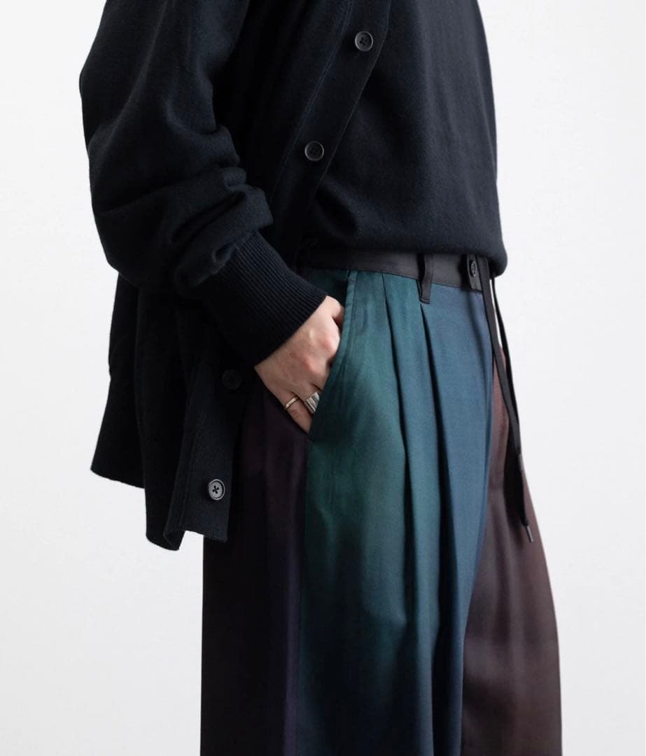 stein-シュタインのグラデーションのワイドイージートラウザーズ　Sサイズ