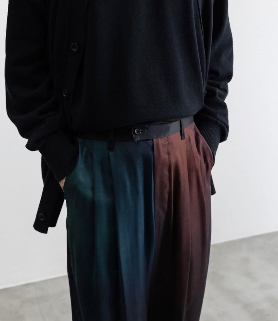 stein-シュタインのグラデーションのワイドイージートラウザーズ　Sサイズ