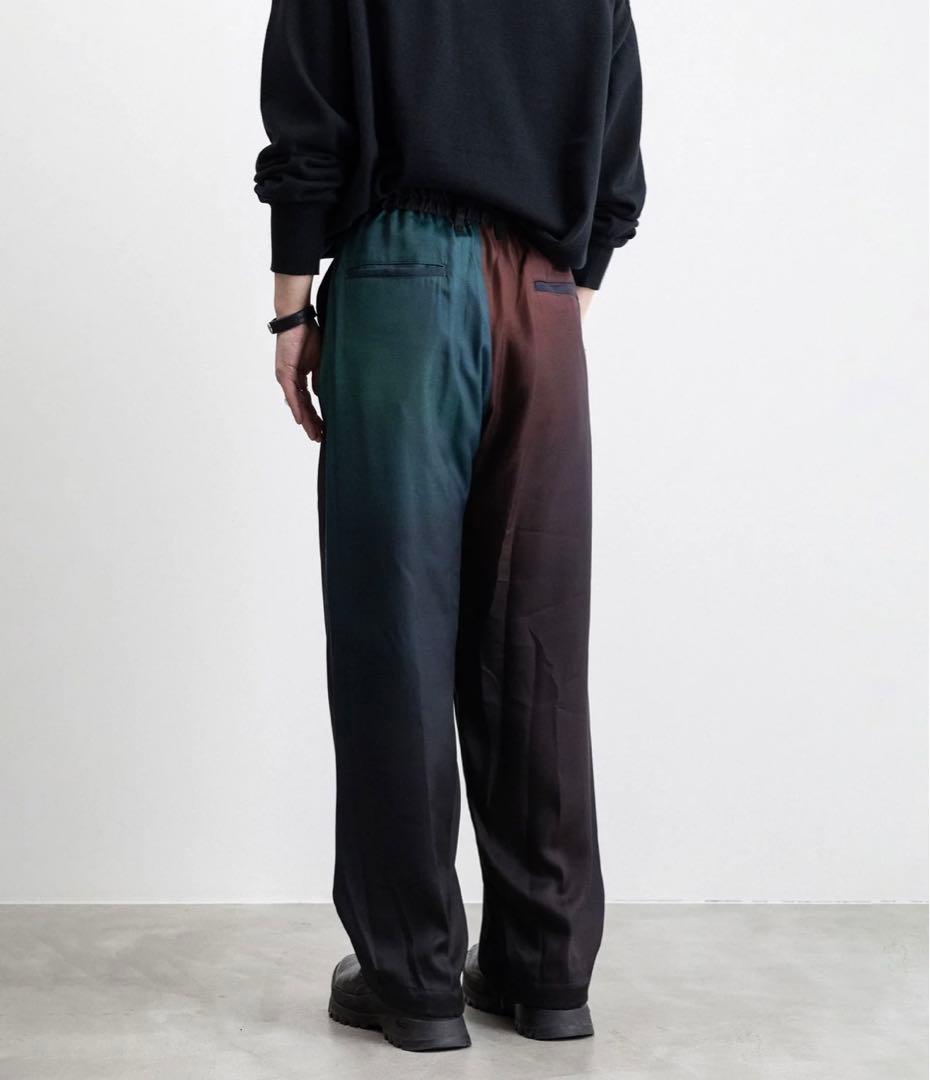 stein-シュタインのグラデーションのワイドイージートラウザーズ　Sサイズ