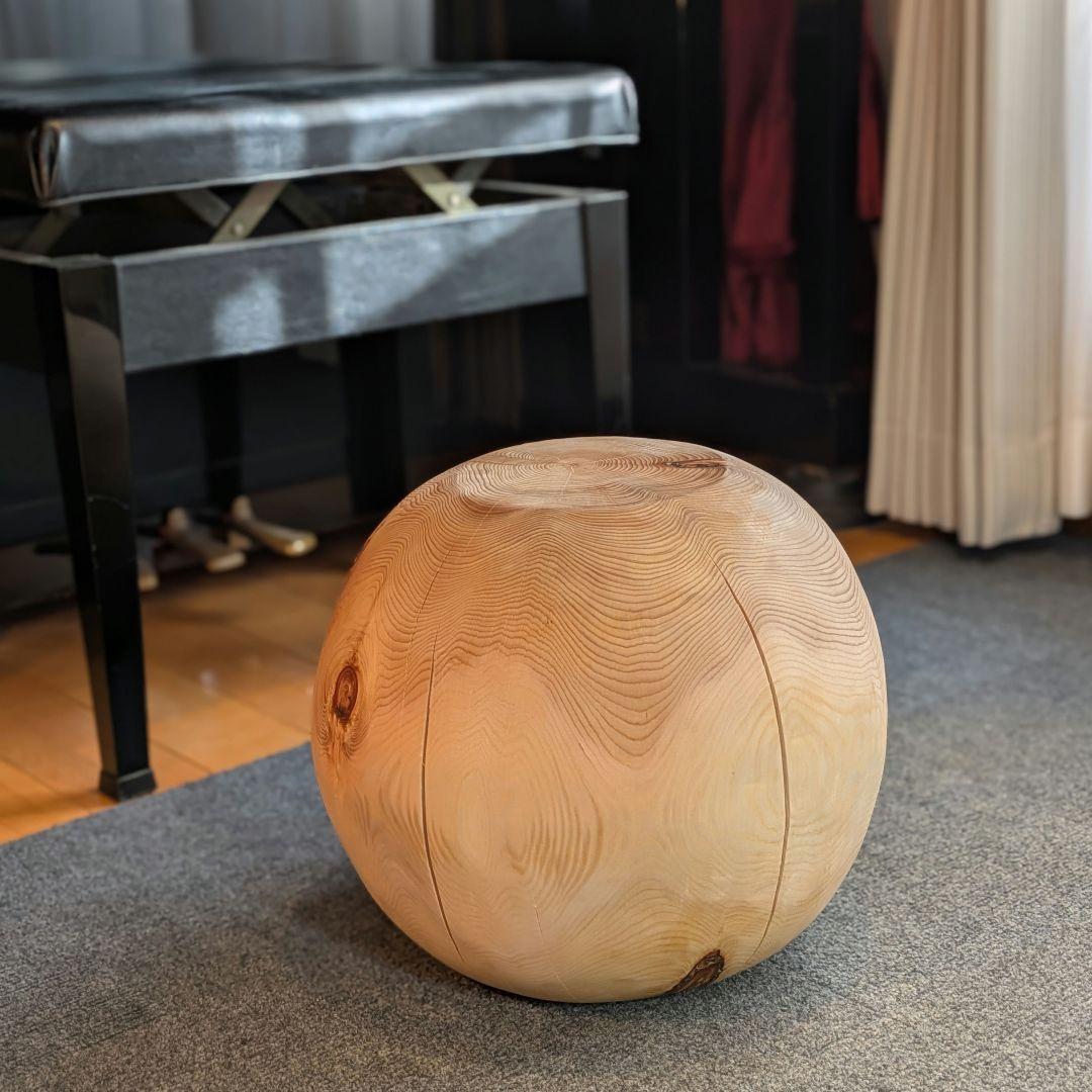 Riwa　天然ヒバ　丸型　高さ約30.5cm