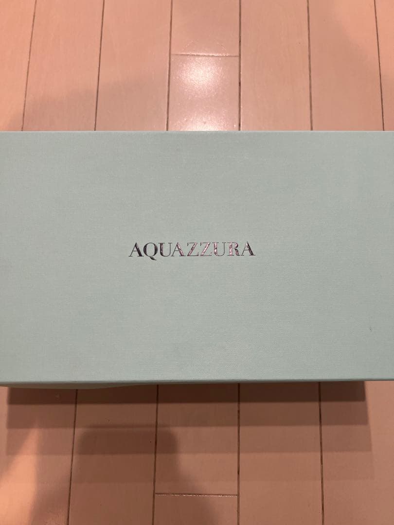 AQUAZZURA ブラックレザー ミュール