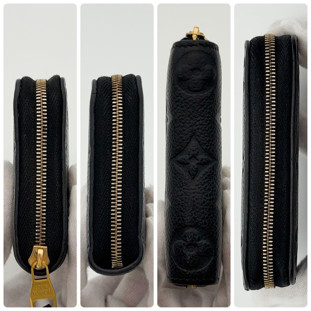 超美品★ルイヴィトン アンプラント ジッピーパース 黒 ミニ財布