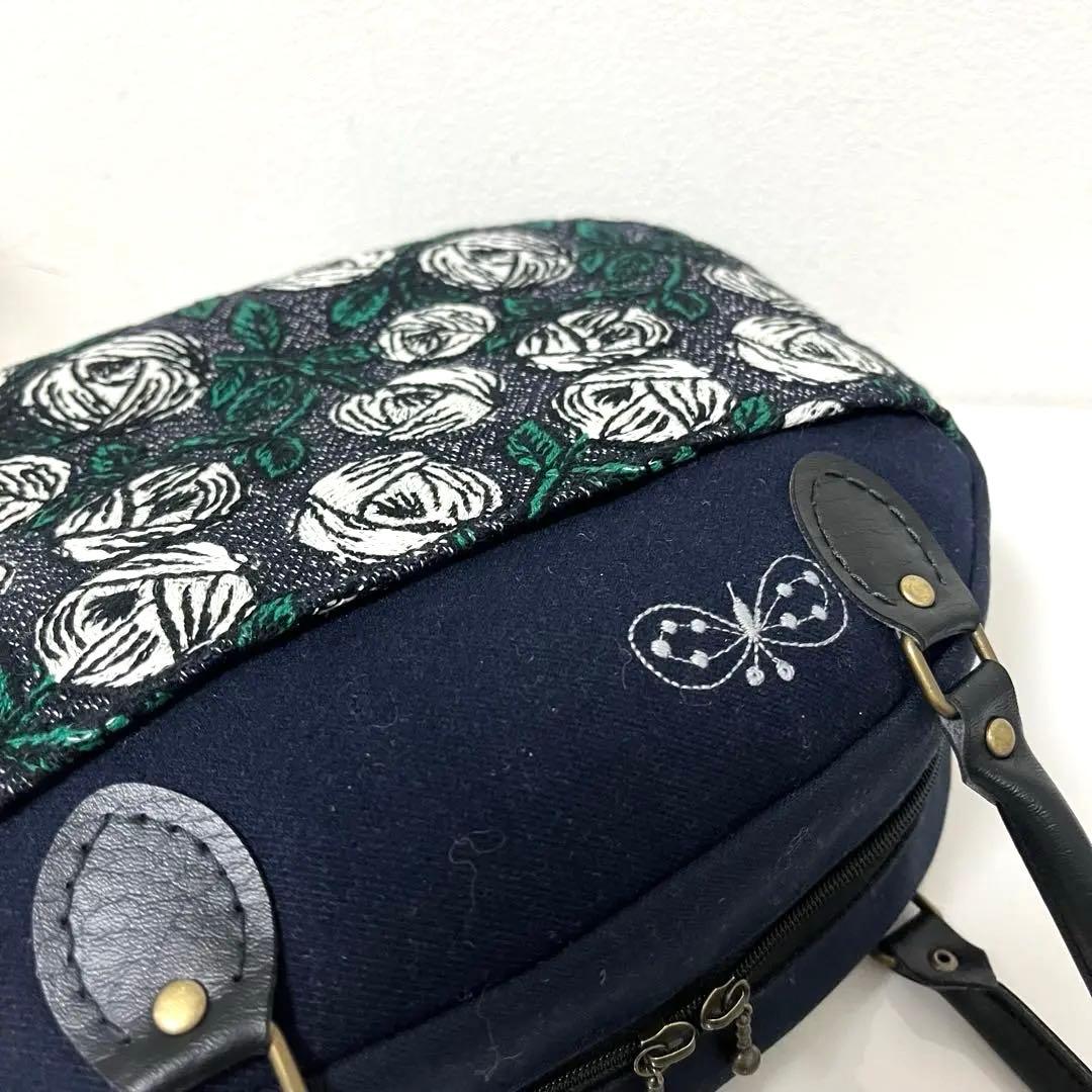 ミナペルホネン　ハンドメイドバッグ　ボストン型バッグ