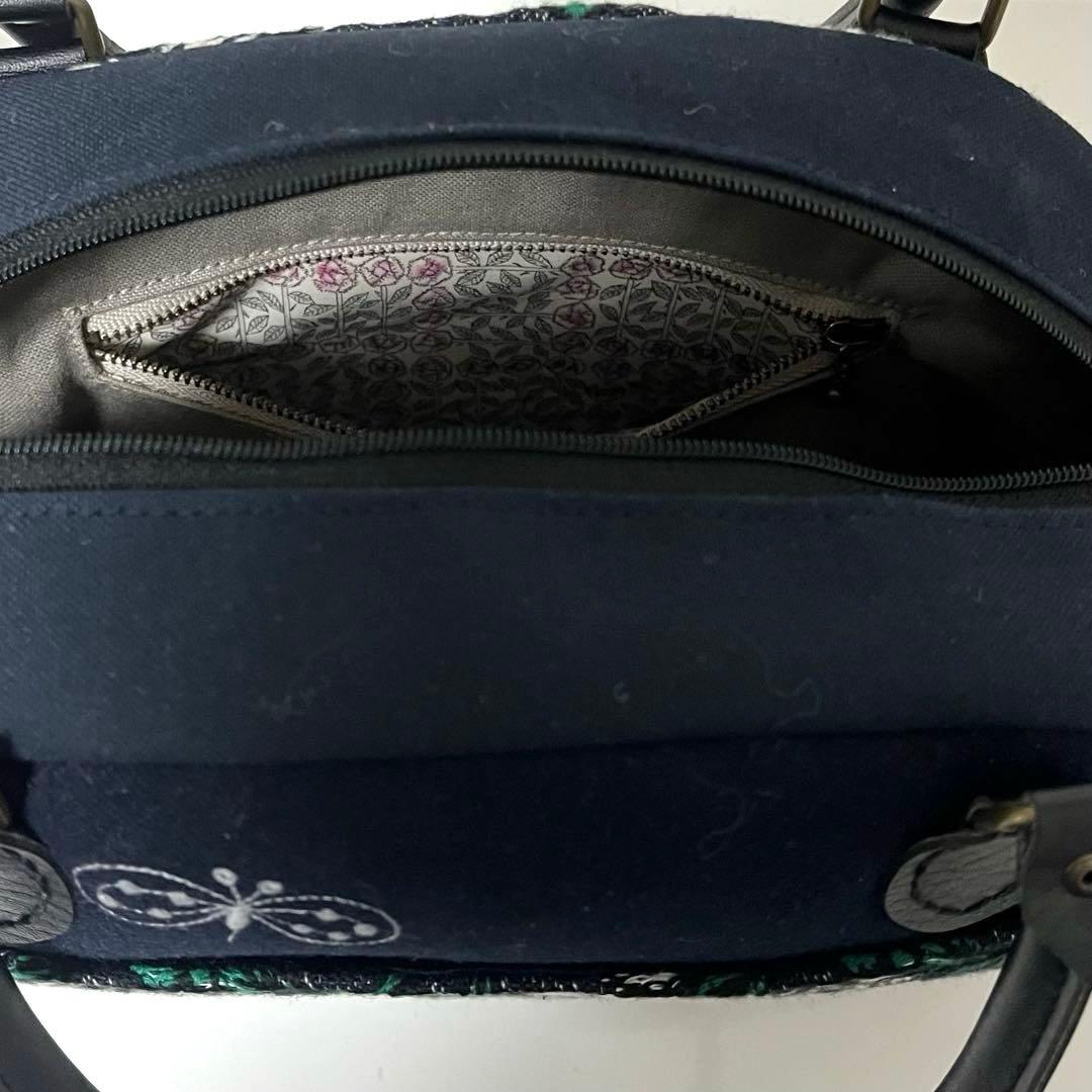 ミナペルホネン　ハンドメイドバッグ　ボストン型バッグ