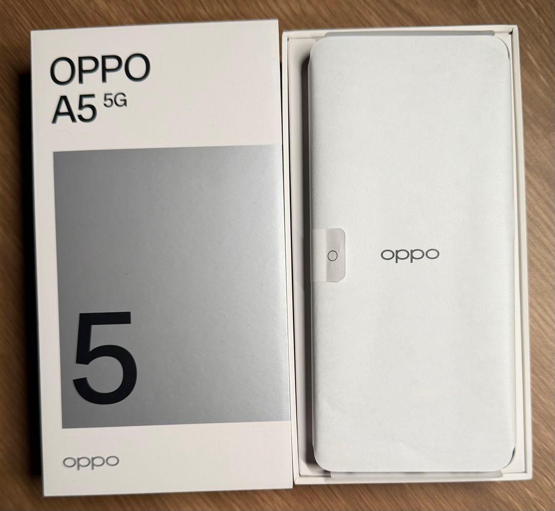 OPPO A5 5G 本体 128GB 4GB メモリ ホワイト おまけケース付