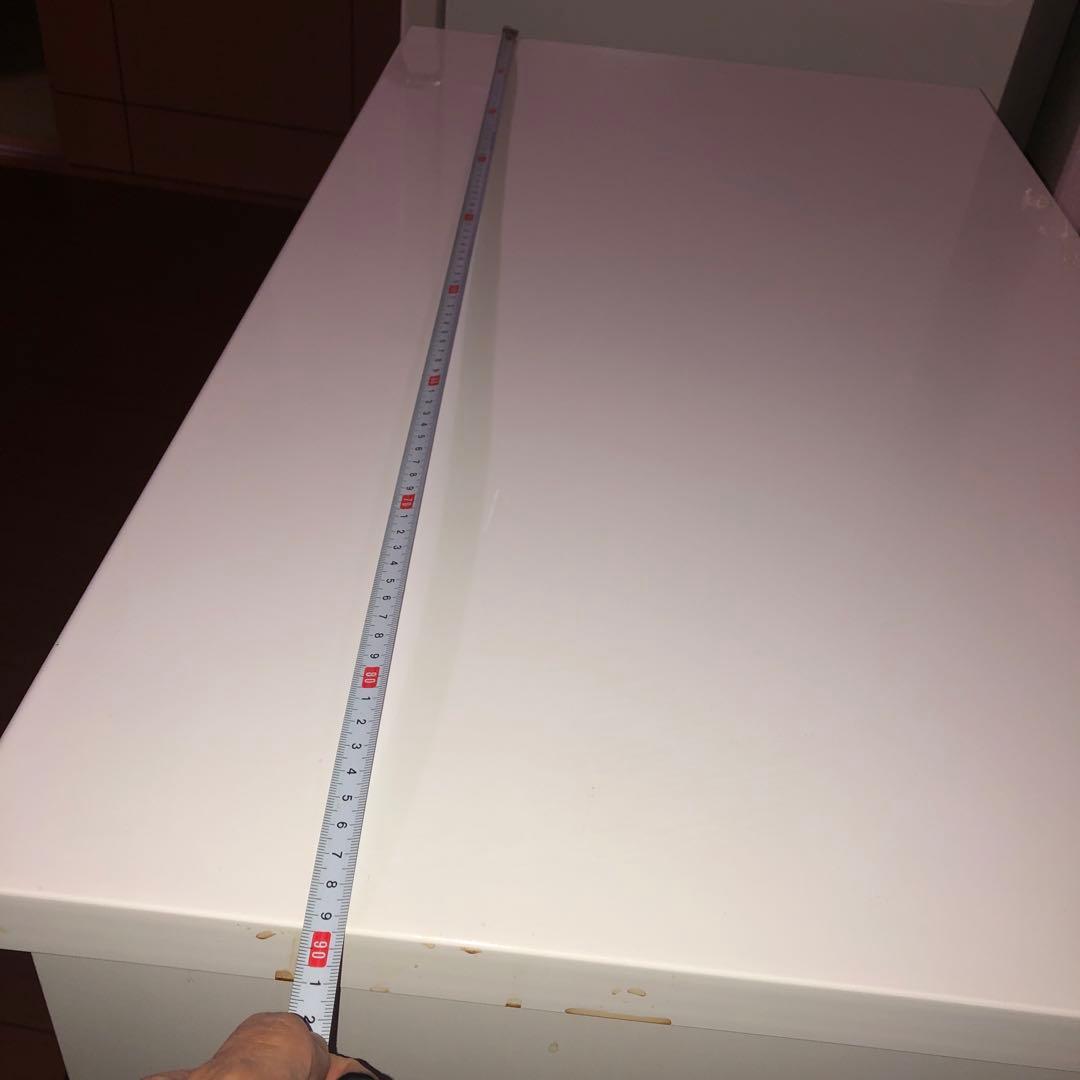 L*P様 ホワイト レンジボード 3段引き出し ニトリさんで、1年前に買いました