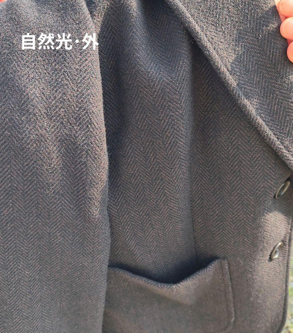 ​【美品】マーガレットハウエル ヘリンボーン ウールジャケット ブラウン M
