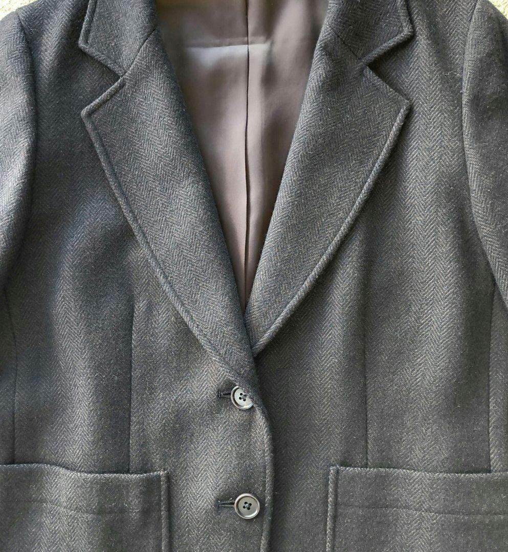 ​【美品】マーガレットハウエル ヘリンボーン ウールジャケット ブラウン M