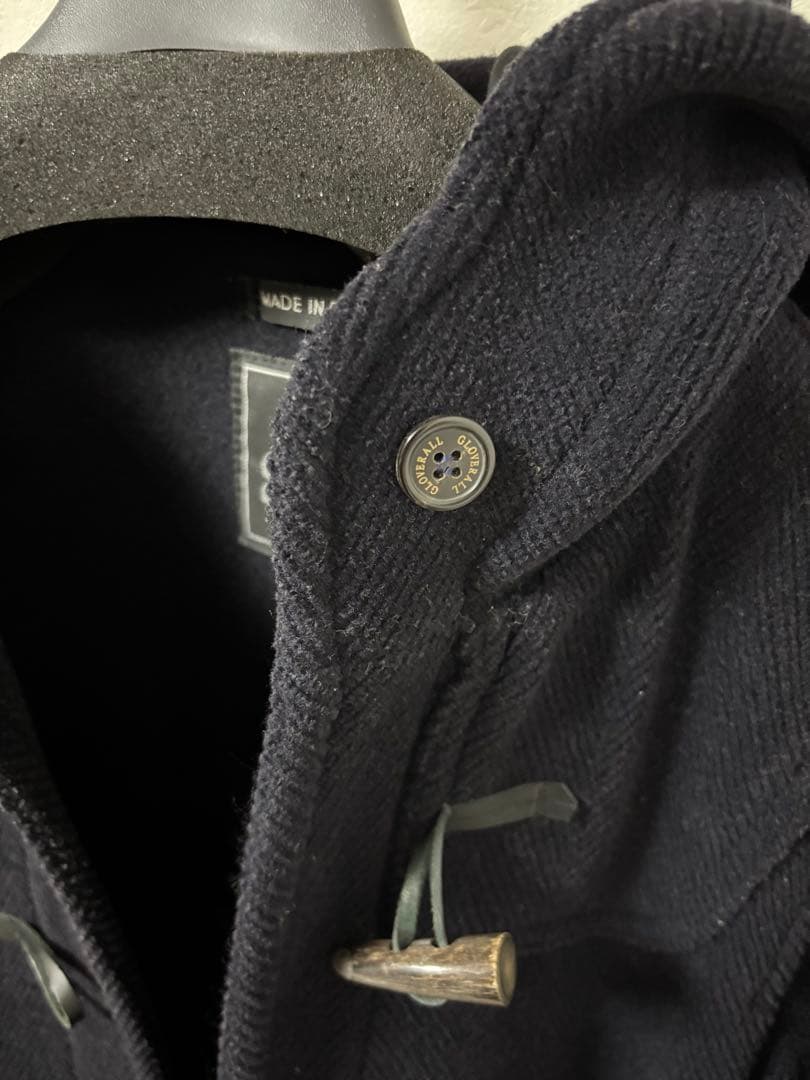 【美品】グローバーオール　キングストン　黒タグ　ダッフルコート　ネイビーカラー