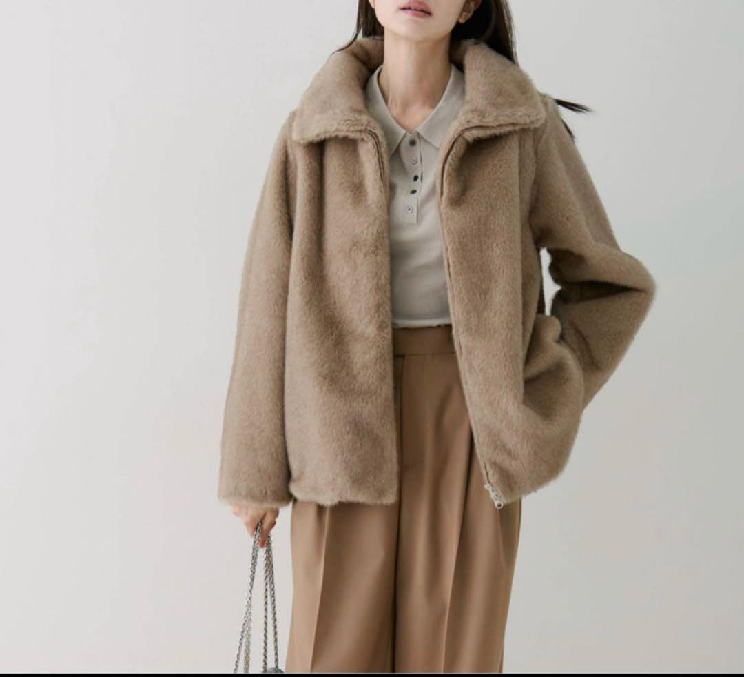 【美品！試着のみ】STATE OF MIND ファーブルゾン