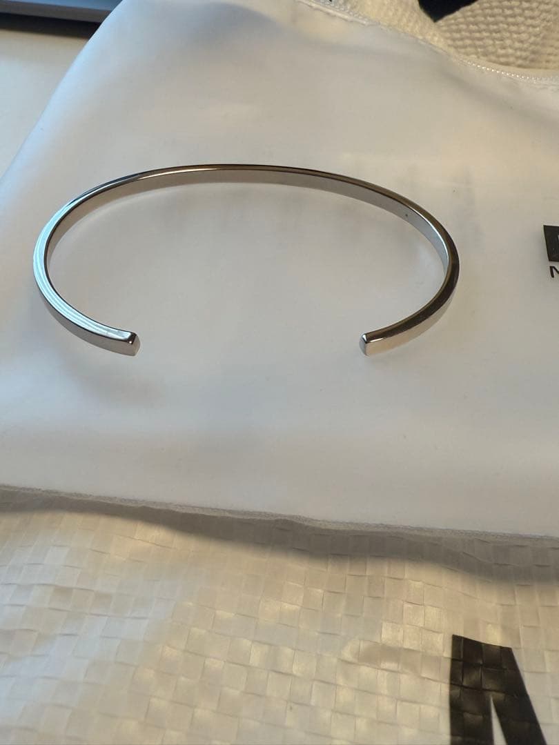 値下げ中【MM6】バングル　SM7UY0054 シルバー　02