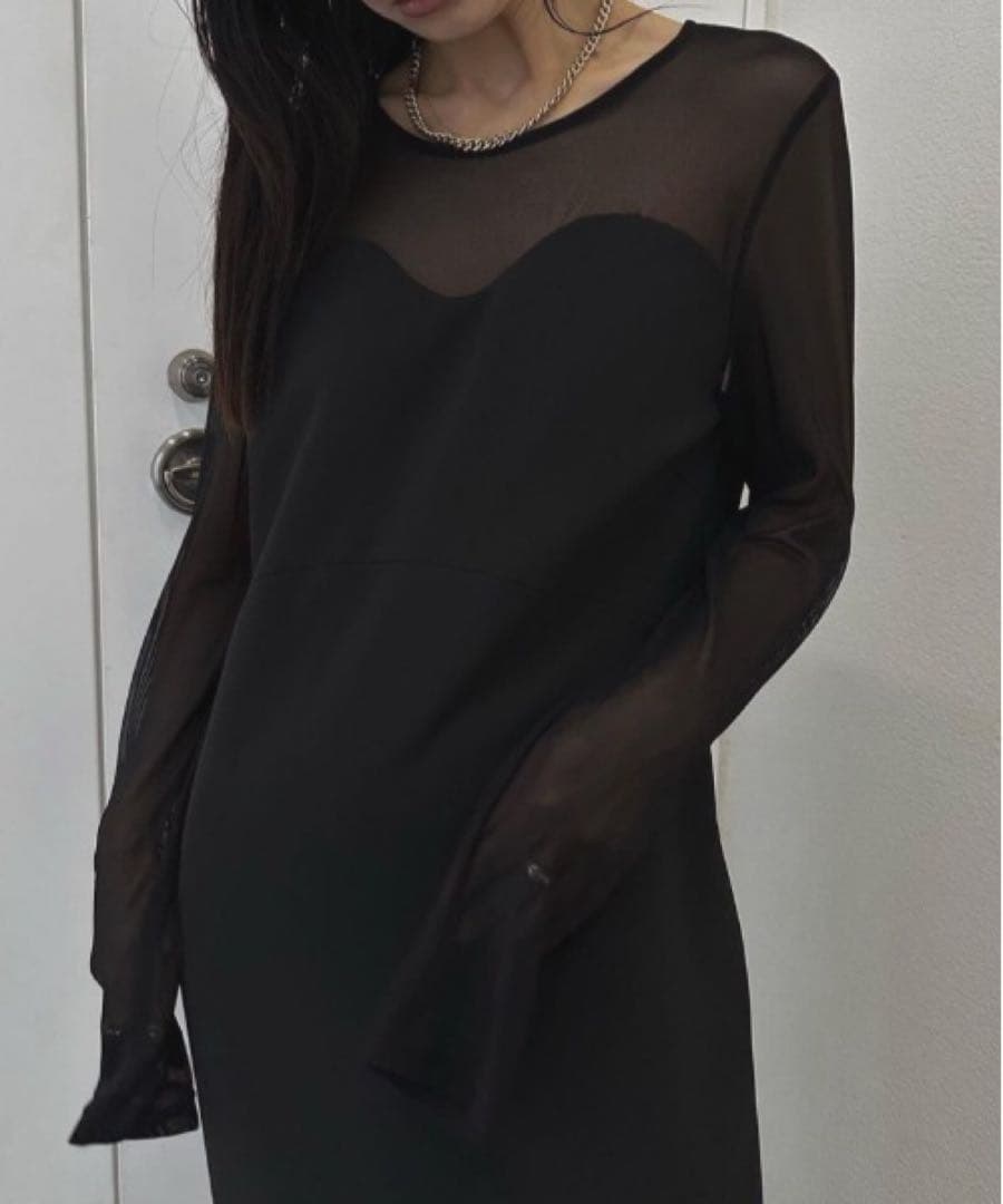 ▫︎ I LINE TULLE VEST SET DRESS ▫︎