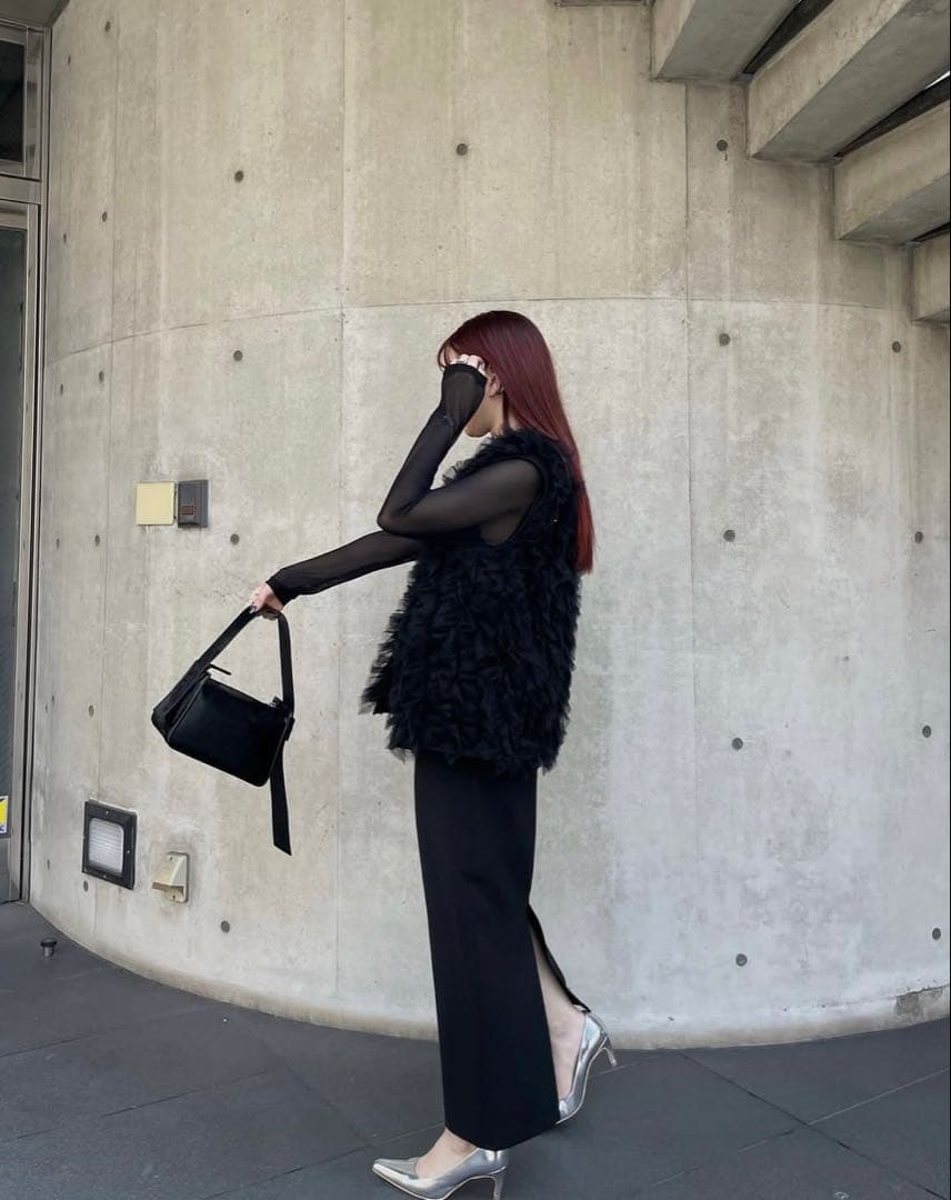 ▫︎ I LINE TULLE VEST SET DRESS ▫︎