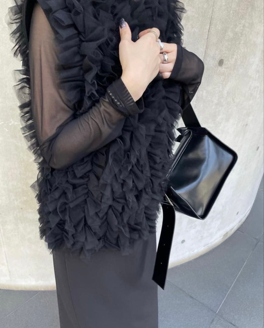 ▫︎ I LINE TULLE VEST SET DRESS ▫︎